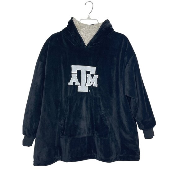 Texas A&M Logo Oversized Reversible Blanket Hoodie Size XL - Picture 1 of 8